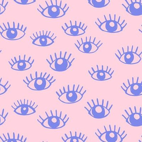 eyes on you // periwinkle + mellow pink