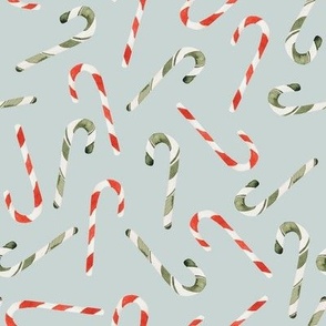 Noel Candy Canes // Silvery Blue