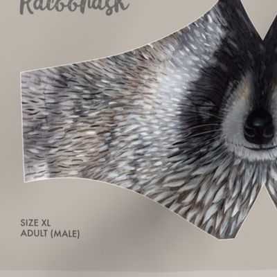 Racoonmask in all sizes - XL-S- Racoon face mask