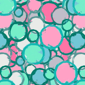 Splash of Color | Cool Pinks Greens
