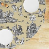 Train robbery toile