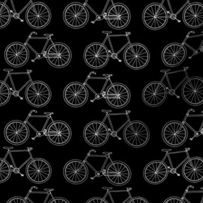 Vintage Bicycles II with Black Background