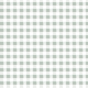 gingham-pale sage