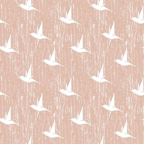 BKRD Hummingbirds - White Pink 4x4