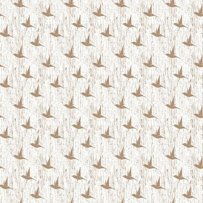 BKRD Hummingbirds - Taupe White 2x2