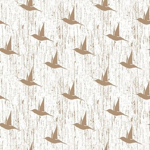 BKRD Hummingbirds - Taupe White 4x4