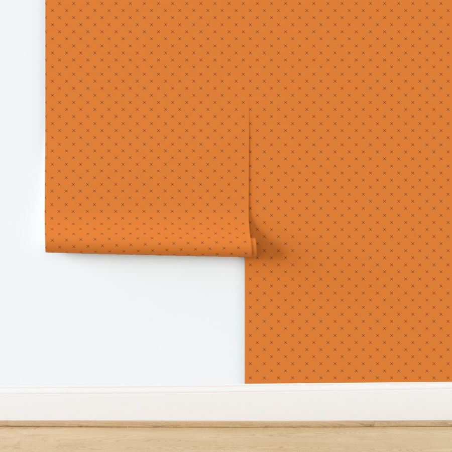 X Cross Mark Pattern | Halloween Orange Collection