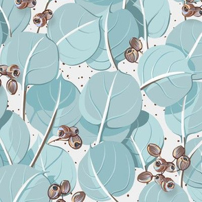 Eucalyptus Leaves Small | Millstone White