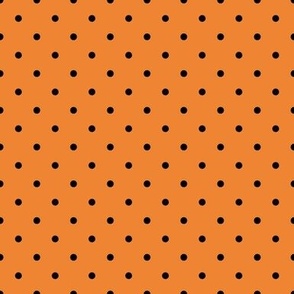 1" Medium Polka Dot Repeat Pattern | Halloween Orange Collection
