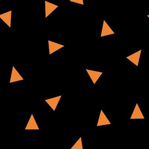 Random Triangle Pattern | Halloween Orange Collection