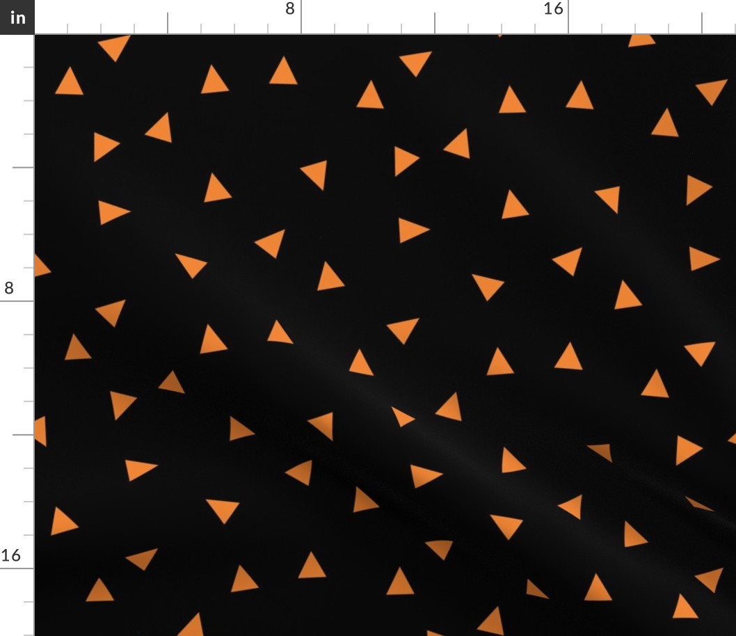 Random Triangle Pattern | Halloween Orange Collection