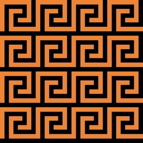 2" Greek Key Pattern | Halloween Orange Collection