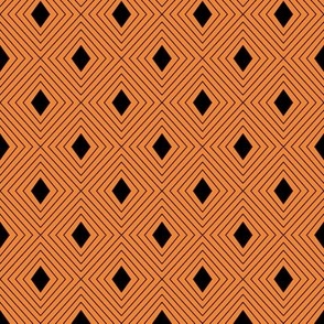 2" Nesting Diamonds Pattern | Halloween Orange Collection