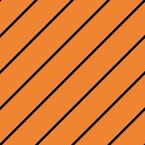 Thin Diagonal Stripes Pattern | Halloween Orange Collection