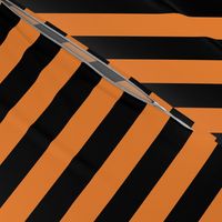 1" Thick Vertical Stripes Pattern | Halloween Orange Collection