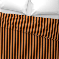 1" Thick Vertical Stripes Pattern | Halloween Orange Collection