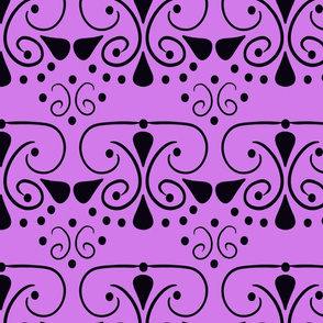 Lavender and Black Design Small