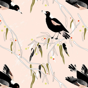 Magpie talk toile