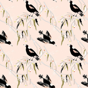 Magpie talk toile small