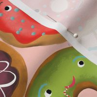 dancing donuts // rose // large scale