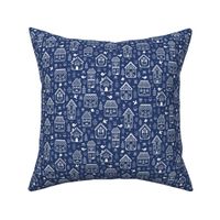 Scandi home sweet home - navy - small scale