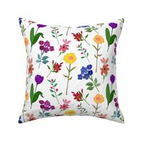 Spring Garden Chintz - white, medium 