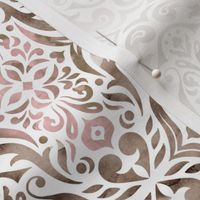 Watercolor damask - neutral - small scale