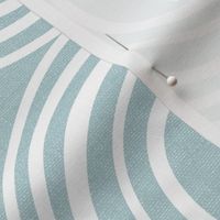 Wander - Geometric Stripe Textured Malibu Blue White Large Scale