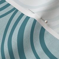 Wander - Geometric Stripe Textured Malibu Blue Teal Large Scale