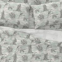 steampunk crane toile mint