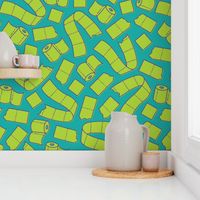 Toilet Paper Everywhere! - Slime & Blue