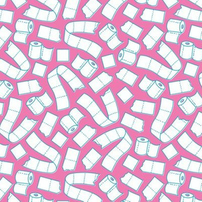 Toilet Paper Everywhere! - Vapor Pink