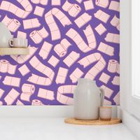 Toilet Paper Everywhere! - Vapor Pink & Purple