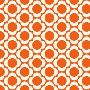 Lotta's Scandi Daisy - Cream on Orange