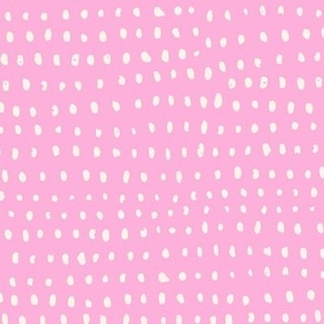 dots on bright pink
