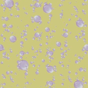 Bubbles ! on sea glass green