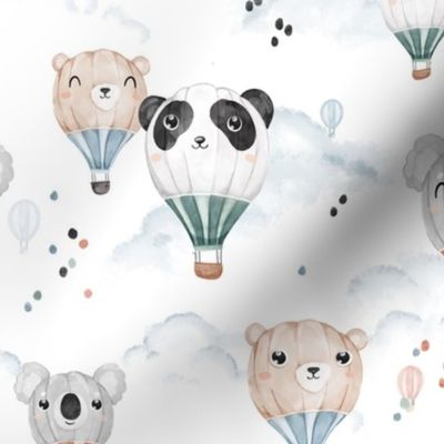 Bear Balloons - white - BIG
