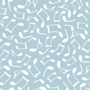 Music Notes Light Blue