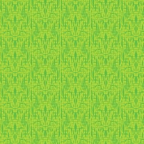 Sketchy Textures of Bean Green on Zingy Lime