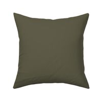 Green Solid Color - Dark Military Green / Olive Green