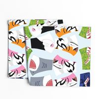 Cotton Sateen KIDS animal face masks