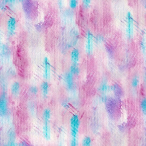 sporty watercolor texture - pink and turquoise