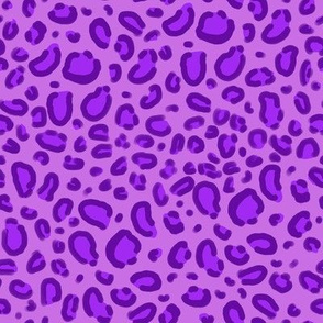 leopard print - purple animal print fabric