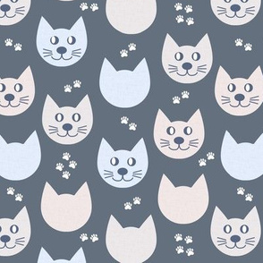 Cats Cats Cats // Cats fabric for nursery and kids