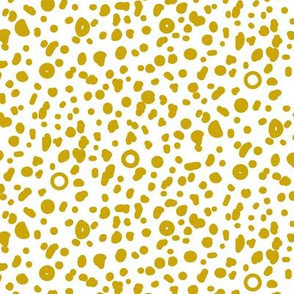 Safari Dots-White/Gold