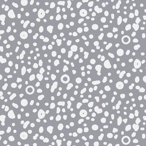 Safari Dots-Grey/White