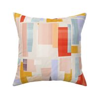 Abstract Color Blocking - Cream