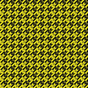 houndstooth yellow and black