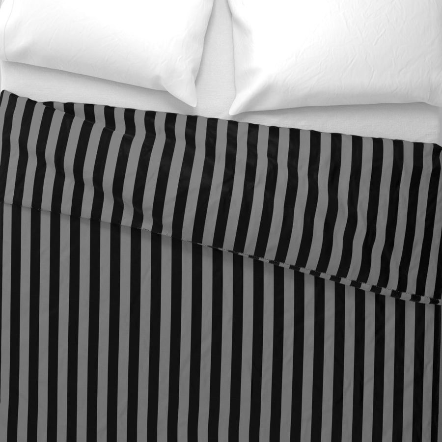 1 inch black gray stripes vertical