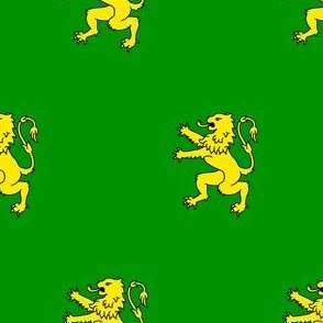 Vert, a lion rampant Or